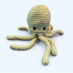 No Brand Green 10inch Crochet Octopus